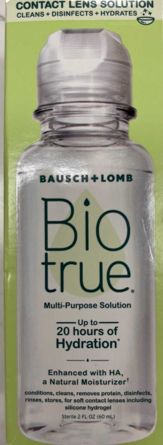 Bausch + Lomb Bio True Contact Lens Solution, 2 fl oz