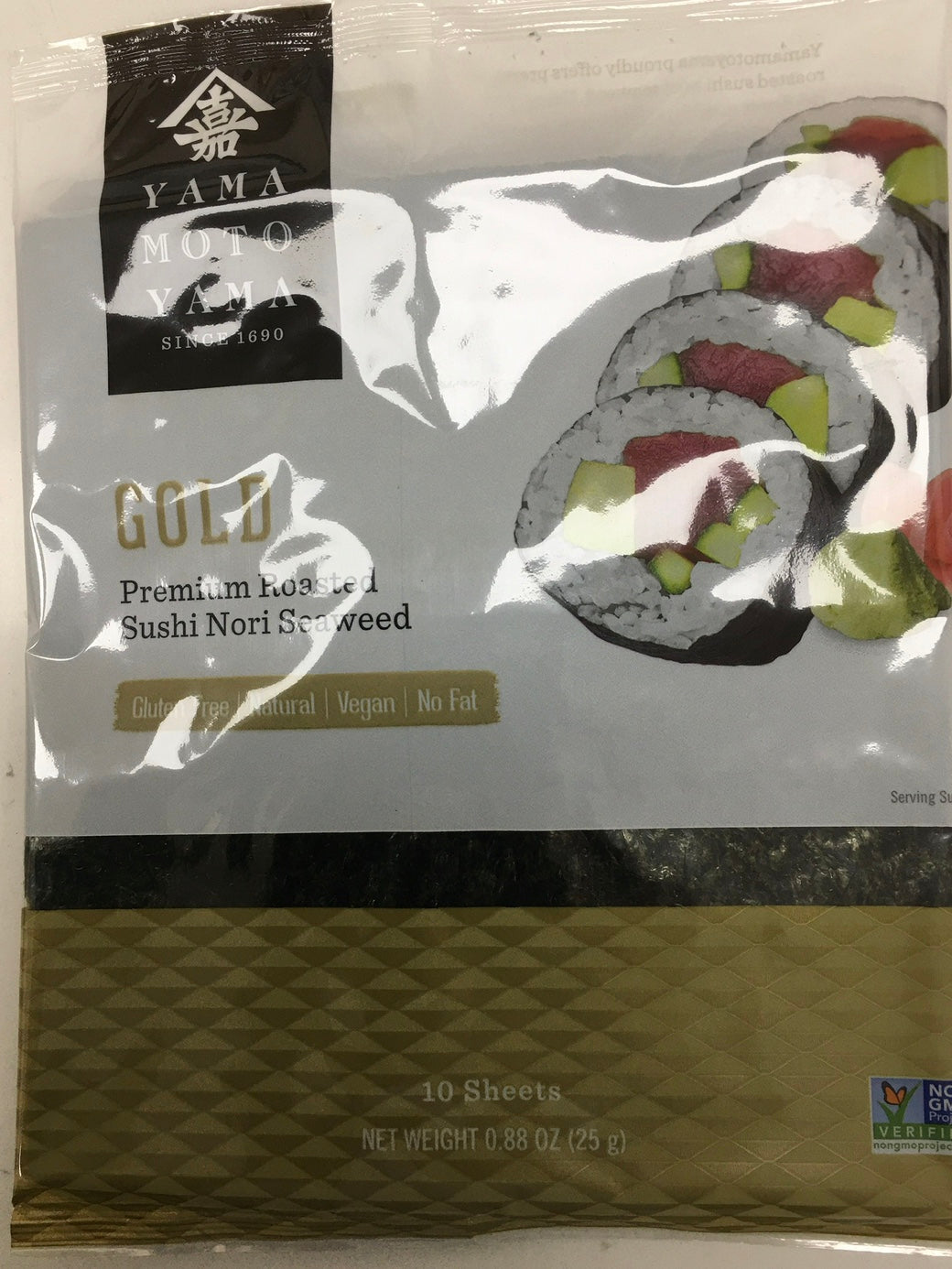 Yamamotoyama Gold Premium Roasted Sushi Nori Seaweed