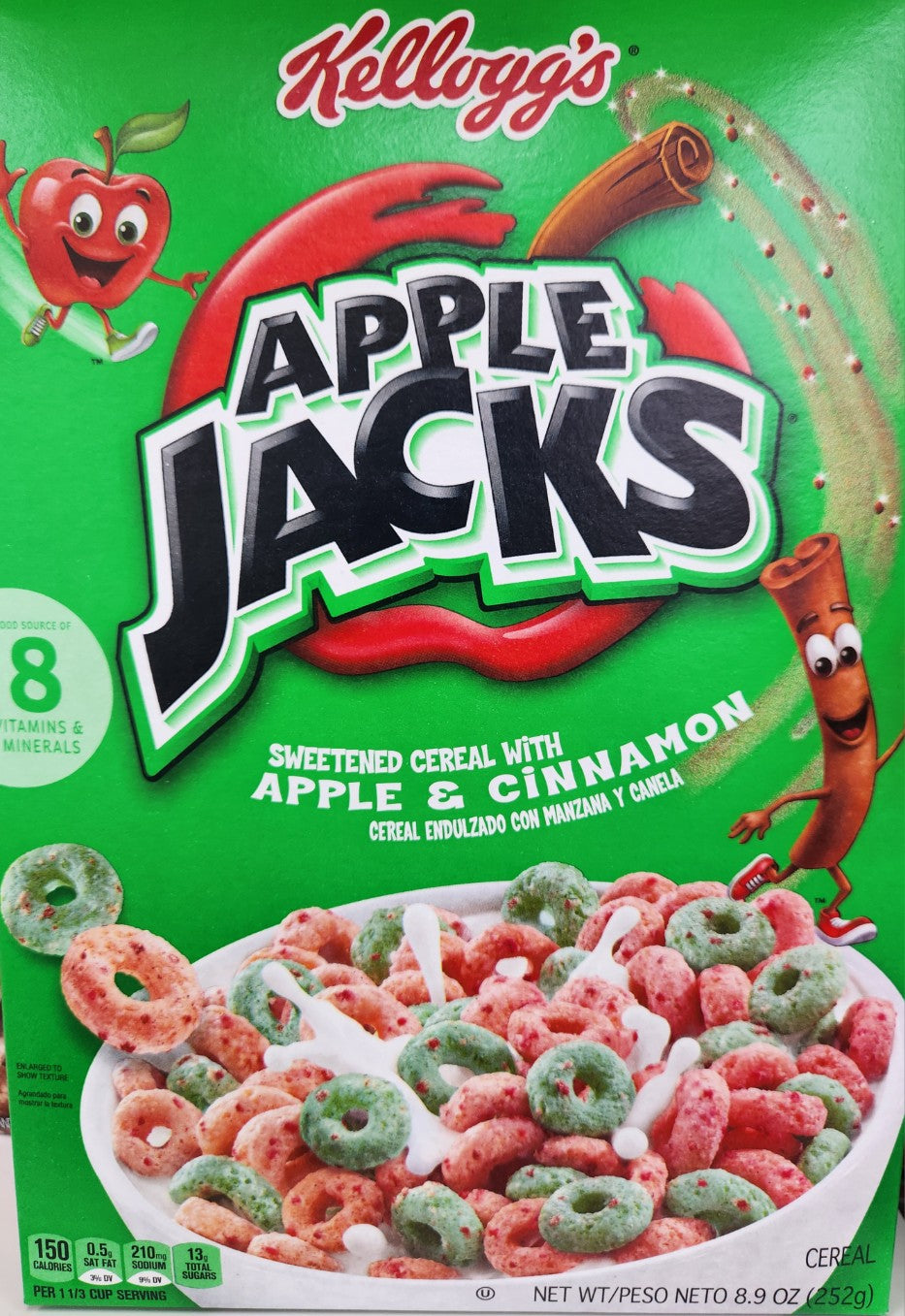 Kellogg's Apple Jacks Cereal, 8.9 oz