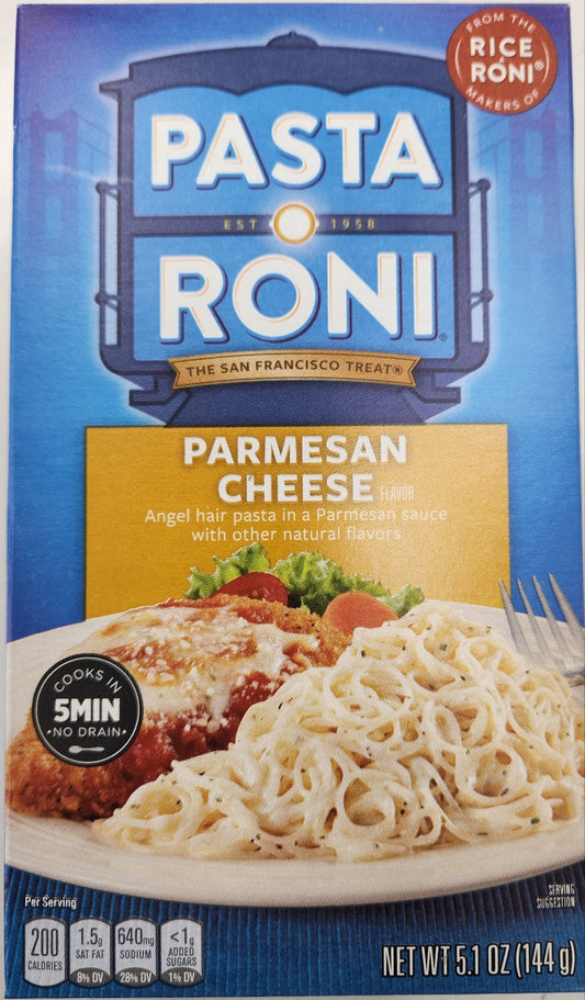 Pasta Roni Parmesan Cheese Angel Hair Pasta