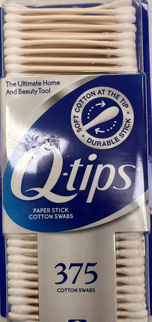 Q-tips Cotton Swabs Original 375 Count