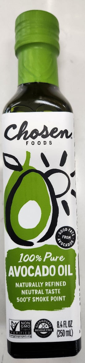 Chosen Foods 100% Pure Avocado Oil, 8.4 fl oz