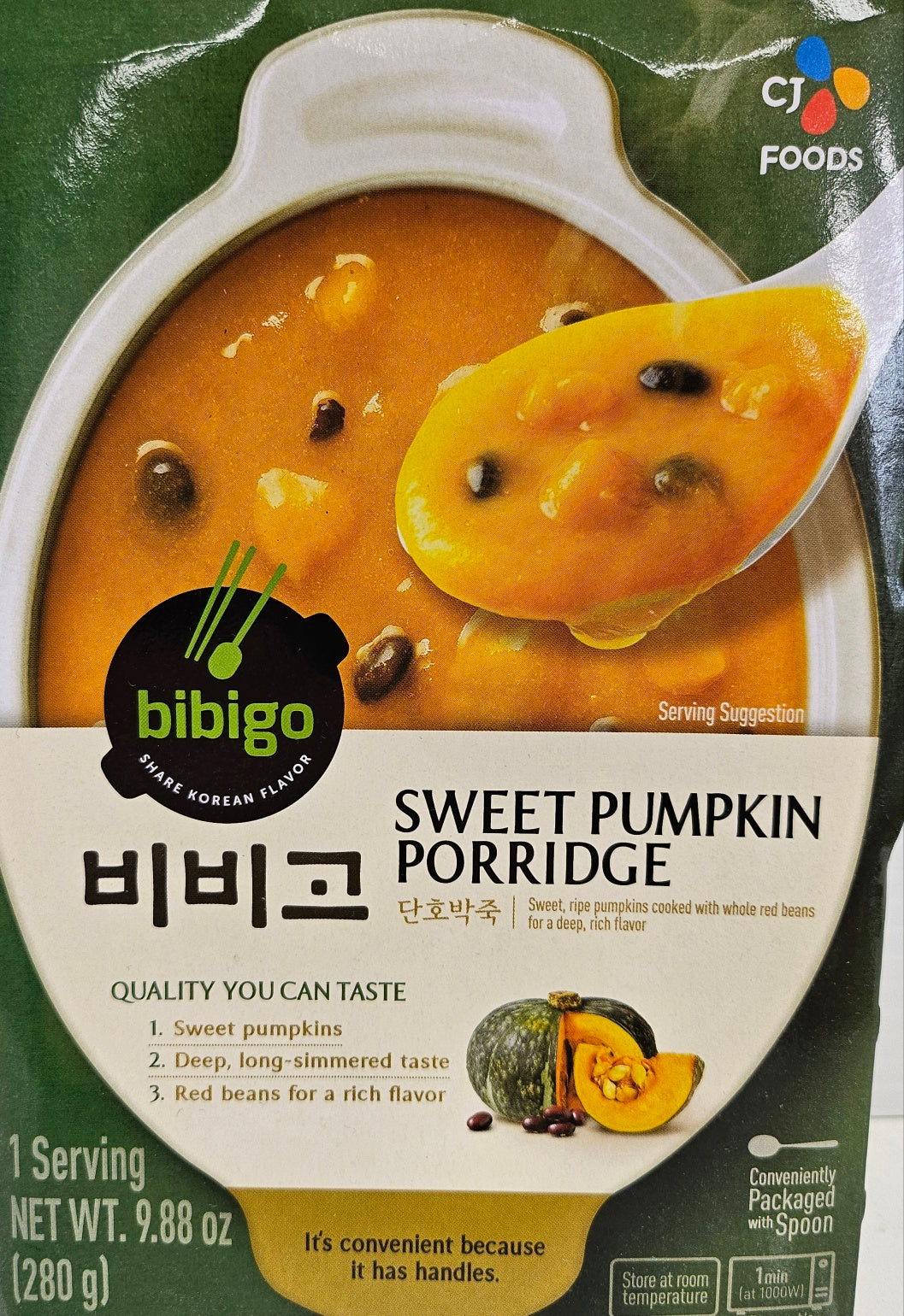 CJ Bibigo Sweet Pumpkin Porridge, 9.88oz