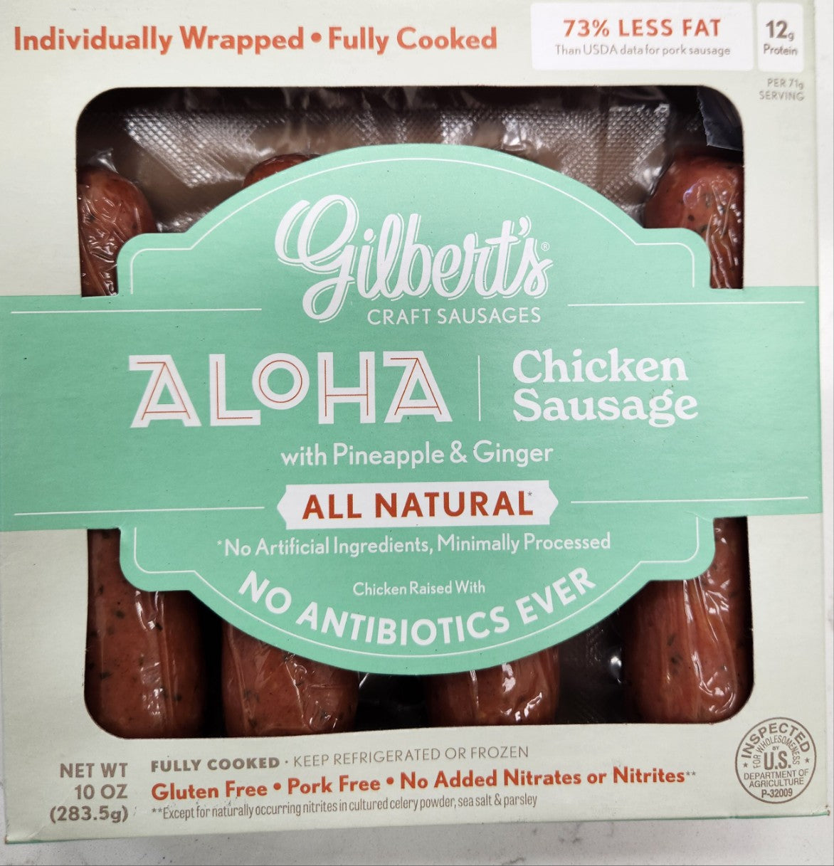 Gilbert's Craft Sausage Aloha Chicken Sausage, 10oz